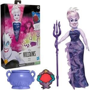 Disney Princess Villains Ursula Fashion Doll, Accessories NWT